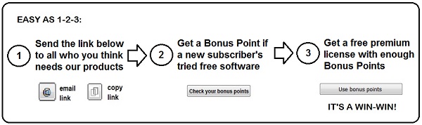 Free license through Bonus Program